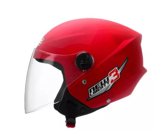 CAPACETE TORK NEW LIBERTY THREE VERMELHO 58