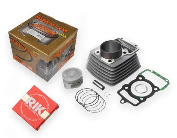 KIT CILINDRO TITAN 125 02...P/150CC C/PISTAO/ANEIS/JUNTAS (OBS)
