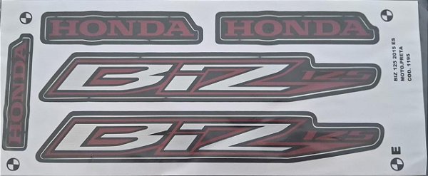 ADESIVO BIZ 125 15 ES PRETA