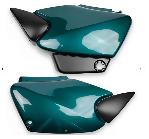TAMPA LATERAL TITAN 125 00/01 VERDE METALICO