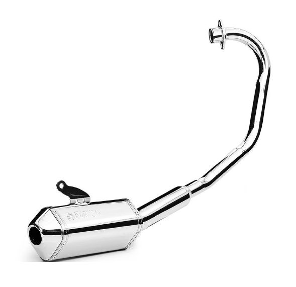 ESCAPAMENTO CBX 200 MINI TRI CROMADO