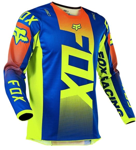 CAMISA FOX MX 180 OKTIV BLU L
