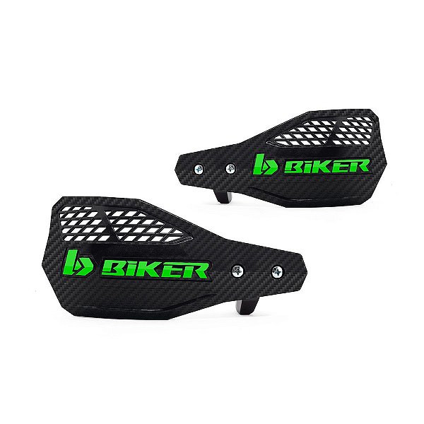 PROTETOR MAO BIKER CARBON A1R PRETO/VERDE