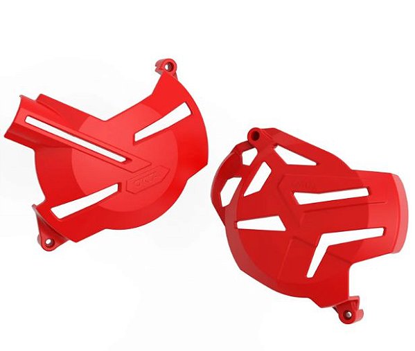 PROTETOR TAMPA MOTOR CRF 250F VERMELHO