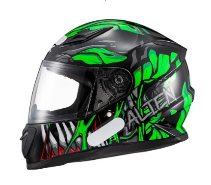 CAPACETE TEXX HAWK ALIEN VERDE PRETO 58