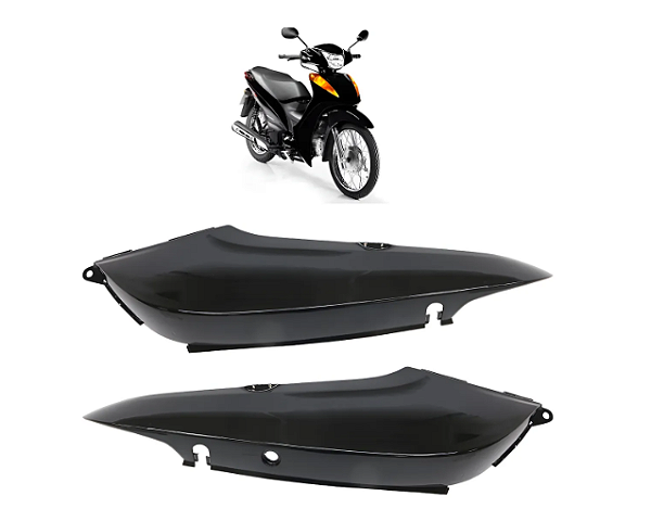 TAMPA LATERAL BIZ 100 12/13/14/15 PRETA