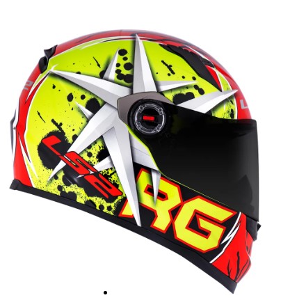 CAPACETE LS2 FF358 RENATO GARCIA YLW/RED 58/M