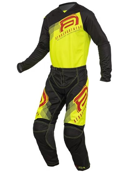 CONJUNTO ASW IMAGE SPARK 22 PRETO AMARELO FLUO 42/M  EAN  7908377127500