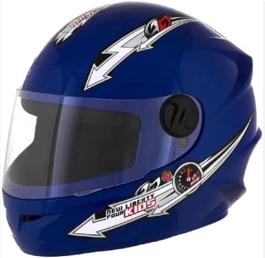 CAPACETE TORK LIBERTY FOUR KIDS AZUL 54