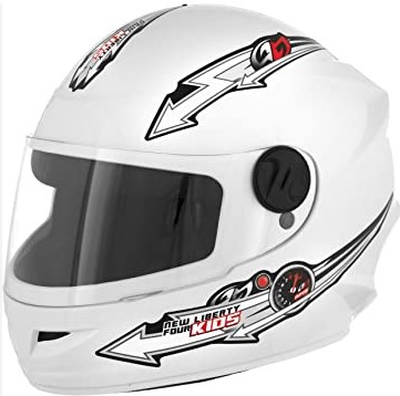 CAPACETE TORK LIBERTY FOUR KIDS BRANCO 54