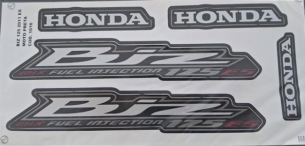 ADESIVO BIZ 125 11 ES PRETA