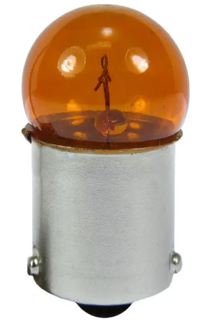 LAMPADA PISCA B.METAL AMARELA