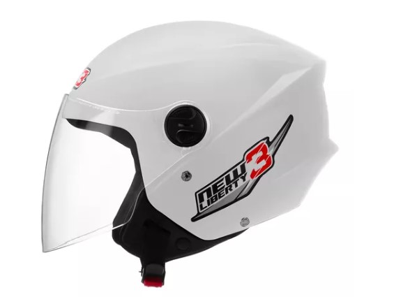 CAPACETE TORK NEW LIBERTY THREE BRANCO 56