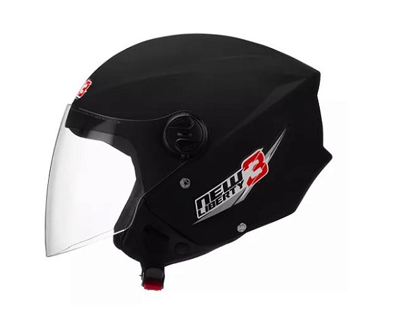 CAPACETE TORK NEW LIBERTY THREE PRETO FOSCO 58