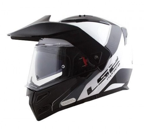 CAPACETE LS2 FF324 METRO RAPID WHT/BLK 60/L