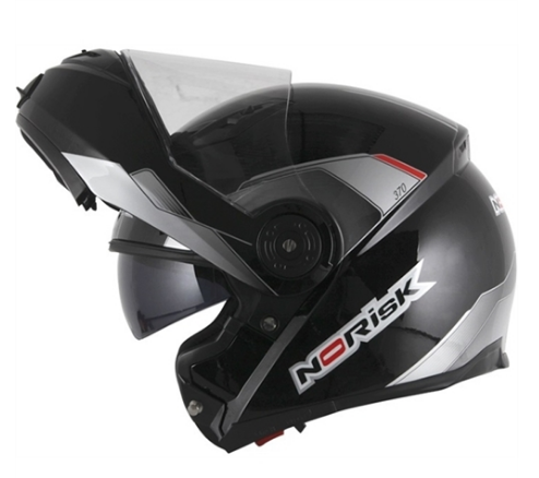 CAPACETE NORISK FF370 MIDNIGHT WHT/BLACK 58/M