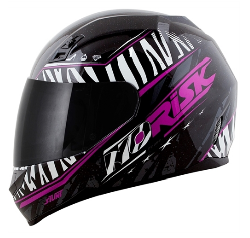 CAPACETE NORISK FF391 BEAUTY BLK/ZEBRA 56/S