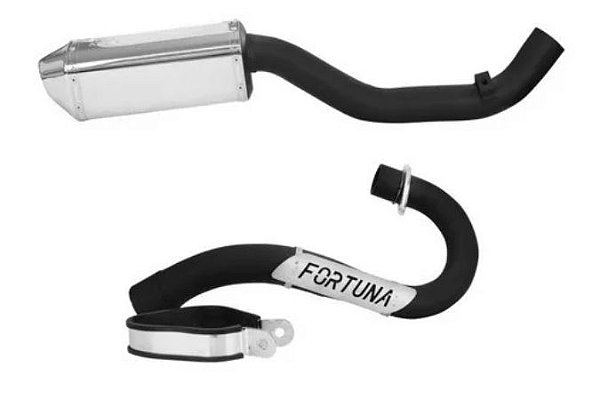 ESCAPAMENTO CRF 230 MINI TRI CROMADO 240 MM