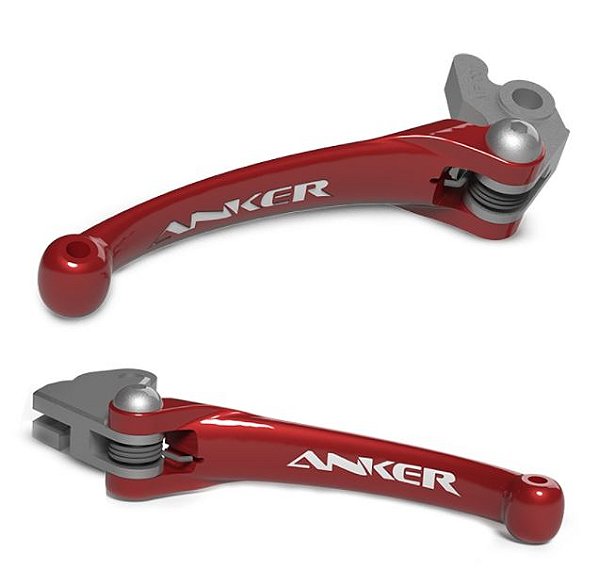 MANETE FREIO/EMBREAGEM CRF 230/CRF 250F RETRATIL VERMELHO