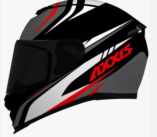 CAPACETE AXXIS EAGLE HYBRID MATT BLACK/GREY/WHITE 58/M