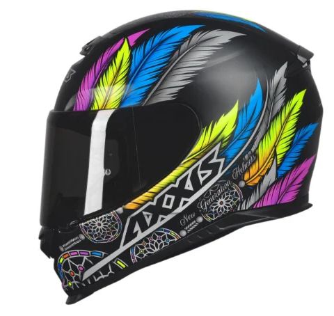 CAPACETE AXXIS EAGLE DREAMS MATT BLACK/GREY 56/S