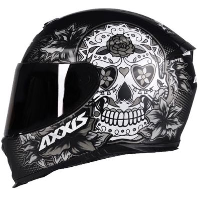 CAPACETE AXXIS EAGLE SKULL MATT BLACK/GREY 62/XL