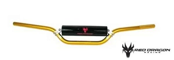 GUIDAO RED DRAGON C/BARRA 28MM ALTO DOURADO