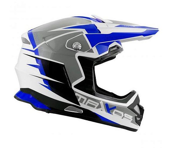 CAPACETE MATTOS RACING MX PRO STRIKE AZUL 58