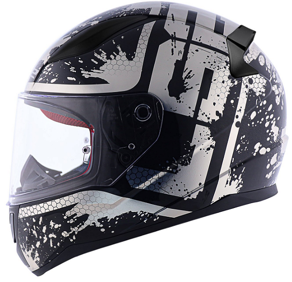 CAPACETE LS2 RAPID FF353 SPY BLK/SILVER 62/XL