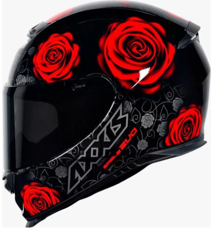 CAPACETE AXXIS EAGLE EVO GLOSS BLACK/RED 62/XL