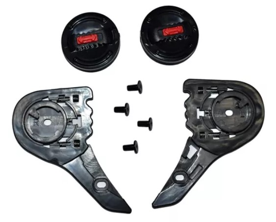 FIXA VISEIRA CAPACETE LS2 FF358/FF396/HELT KIT COMPLETO