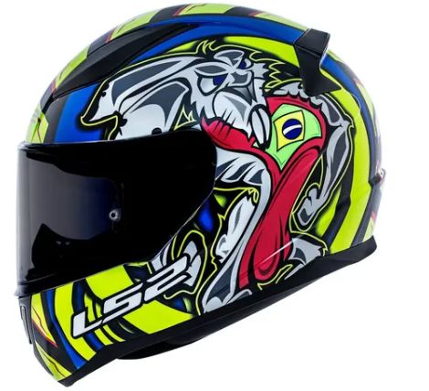 CAPACETE LS2 RAPID FF353 ALEX BARROS REPLICA BLUE 62/XL