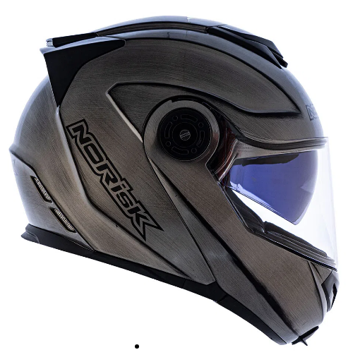 CAPACETE NORISK FF345 ROUTE IRON CHROME 58/M