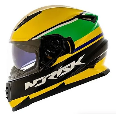 CAPACETE NORISK FF302 CHAMPION YELLOW 60/L