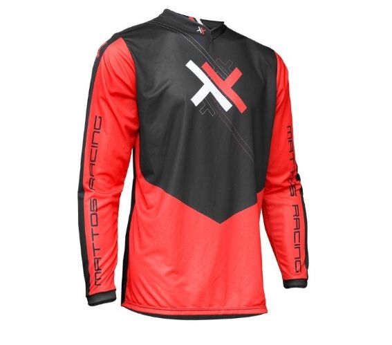 CAMISA MATTOS RACING ATOMIC VERMELHO/PRETO M