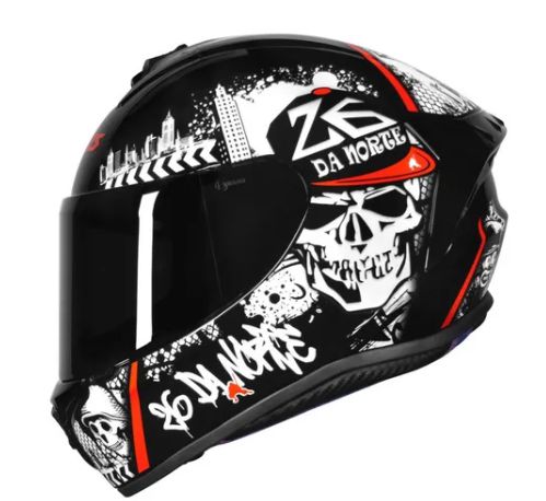 CAPACETE AXXIS EAGLE 26 DA NORTE GLOSS BACK/RED 58/M