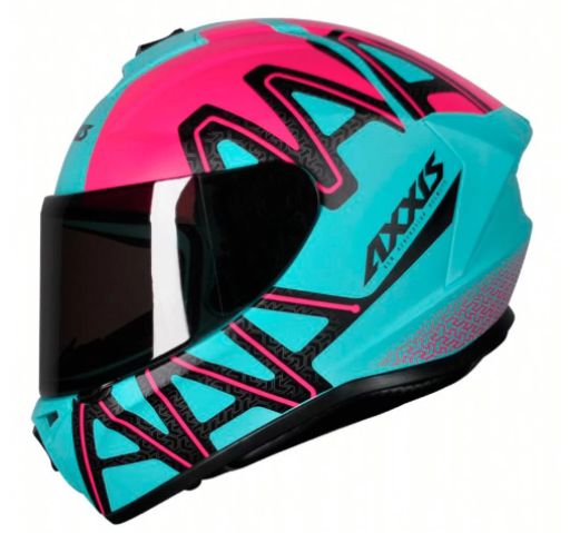 CAPACETE AXXIS DRAKEN DEKERS MATT TIFANY/PINK 56/S