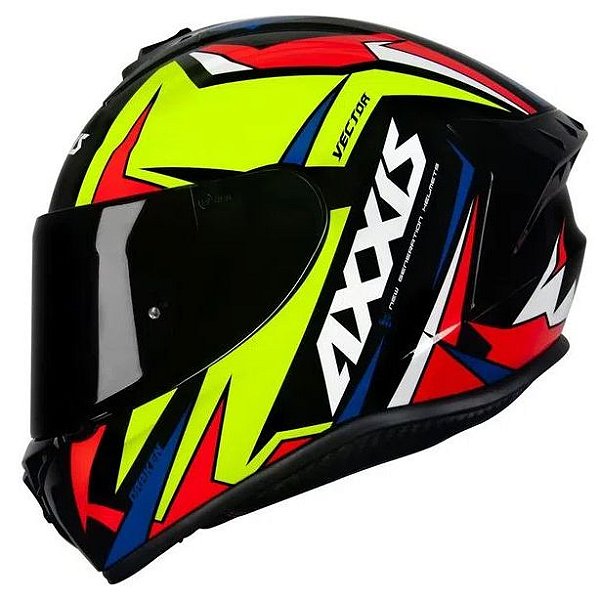 CAPACETE AXXIS DRAKEN VECTOR GLOSS BLACK/YELLOW 58/M