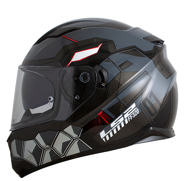 CAPACETE LS2 FF320 STREAM ANGEL GREY 60/L