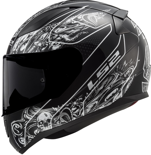 CAPACETE LS2 RAPID FF353 CRYPT BLK/WHITE 60/L