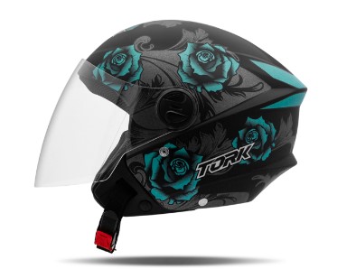 CAPACETE TORK NEW LIBERTY THREE FLOWERS AZ/PT FOSCO 58
