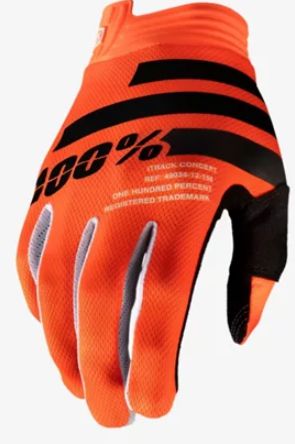LUVA 100% ITRACK INFANTIL SALAMANDER LARANJA/PRETO G