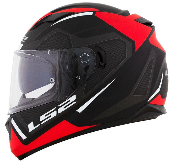 CAPACETE LS2 FF320 STREAM EDGE MATTE BLK/GRY/RED 58/M