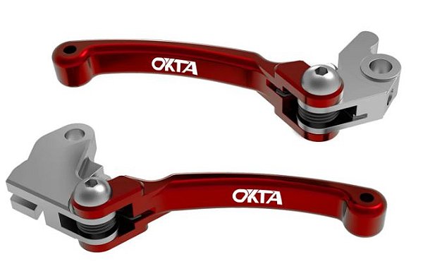 MANETE FREIO/EMBREAGEM CRF 230/CRF 250F RETRATIL VERMELHO