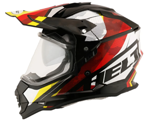 CAPACETE HELT CROSS VISION GLASS DRAKAR 60