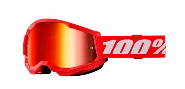 OCULOS 100% STRATA 2 ESPELHADO RED