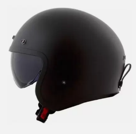 CAPACETE LS2 SPITFIRE OF599 MONOCOLOR MATTE BLACK 58/M