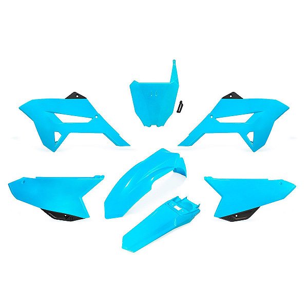 KIT PLASTICOS CRF 230 15 AZUL NEON R1DE