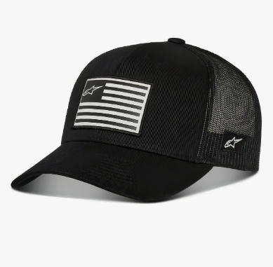BONE ALPINESTARS FLAG SNAPBACK PRETO PRETO EAN 8059175307041