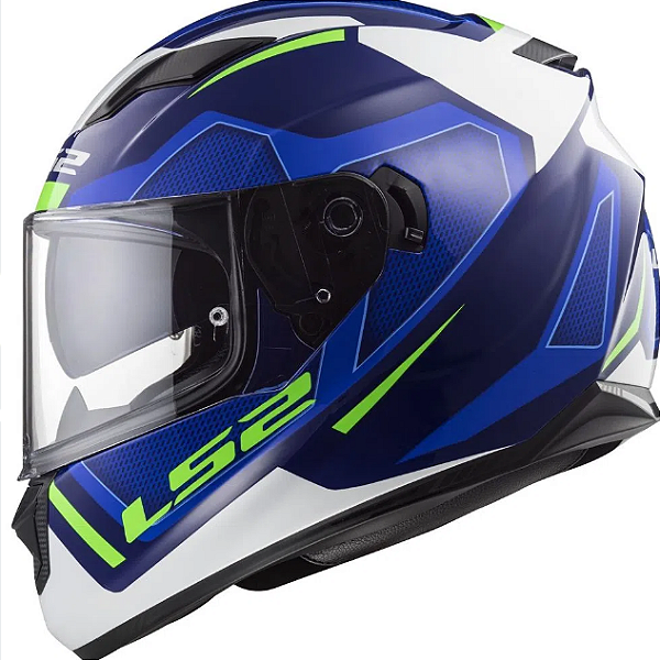 CAPACETE LS2 FF320 STREAM EDGE BLUE/WHITE 62/XL